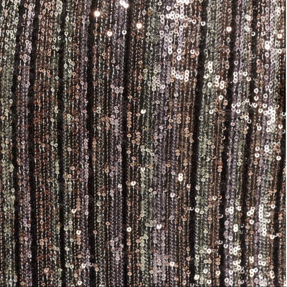 Stripe Sequin Ruffle Mini Dress- Comfy & Stretchy! - Picture 5 of 5